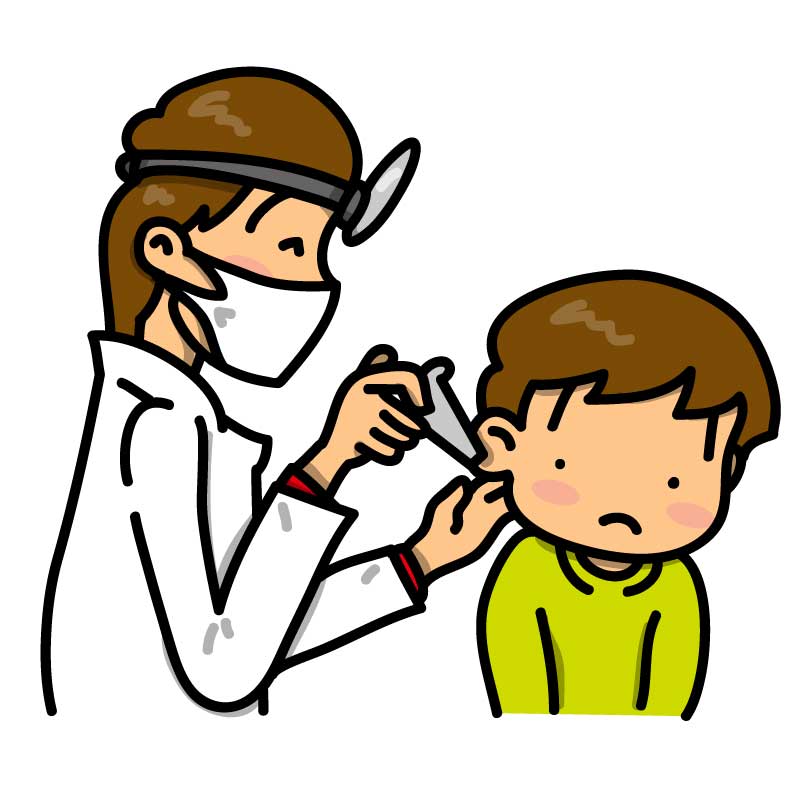耳鼻科を受診する男の子